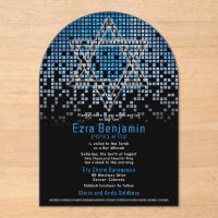 Blue Black Video Game Gamer Bar Mitzvah 