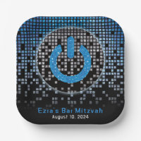 Blue Black Video Game Gamer Bar Mitzvah
