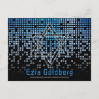 Blue Black Video Game Gamer Bar Mitzvah Thank You