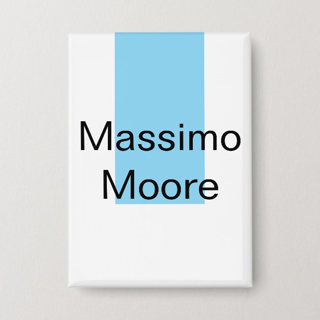 Blue Black White Plain Elegant Own Name (Front)