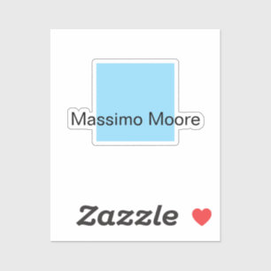 Blue Black White Plain Elegant Own Name