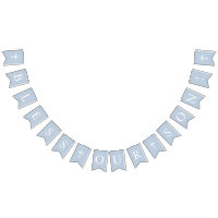 Blue Bless Our Son Banner Baptism Bunting Flags