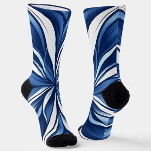 Blue Bliss Organic Floral Socks