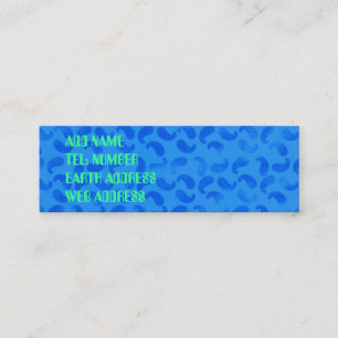 Blue Blobs on Teal Business Card