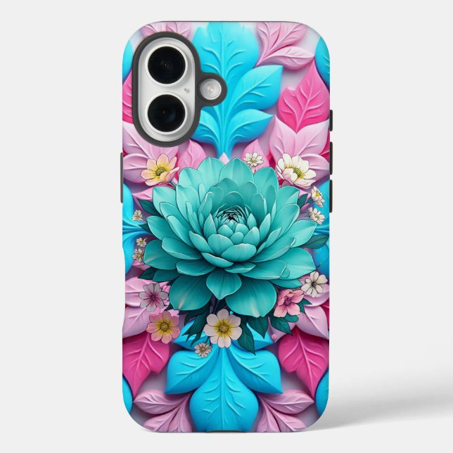 "Blue Bloom Harmony" Case-Mate iPhone Case (Back)