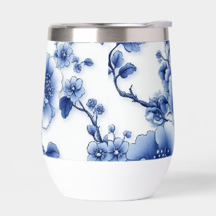 Blue Bloom Thermal Cup