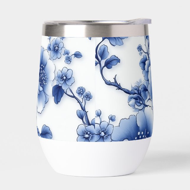 Blue Bloom Thermal Cup (Left)