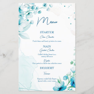 Blue Blossom & Breeze wedding menu