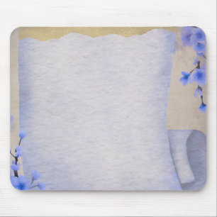 Blue Blossom Mouse Pad