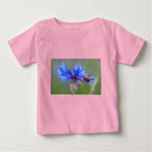Blue Blossoms Ladybug Peace Love Destiny Art Vine Baby T-Shirt