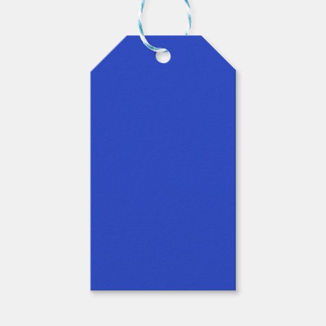 Blue Blue (solid colour)  Gift Tags (Front)