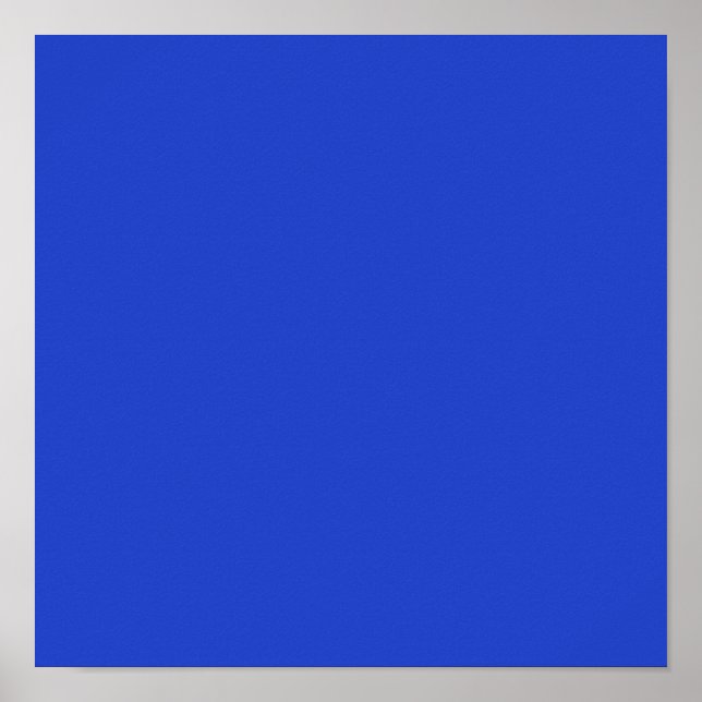 Blue Blue (solid colour)  Poster (Front)