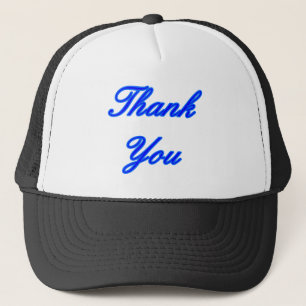 Blue Blue Thank You Design The MUSEUM Zazzle Gifts Trucker Hat