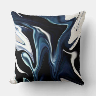 Blue blurred pattern flip flops cushion