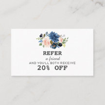 Blue  Blush Watercolor Flowers Makeup Artist