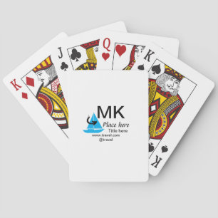 Blue boat black arrow travel agent blog website t playing cards