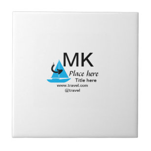 Blue boat black arrow travel agent blog website t tile