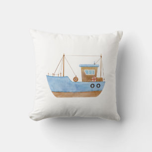 Blue boat  cushion