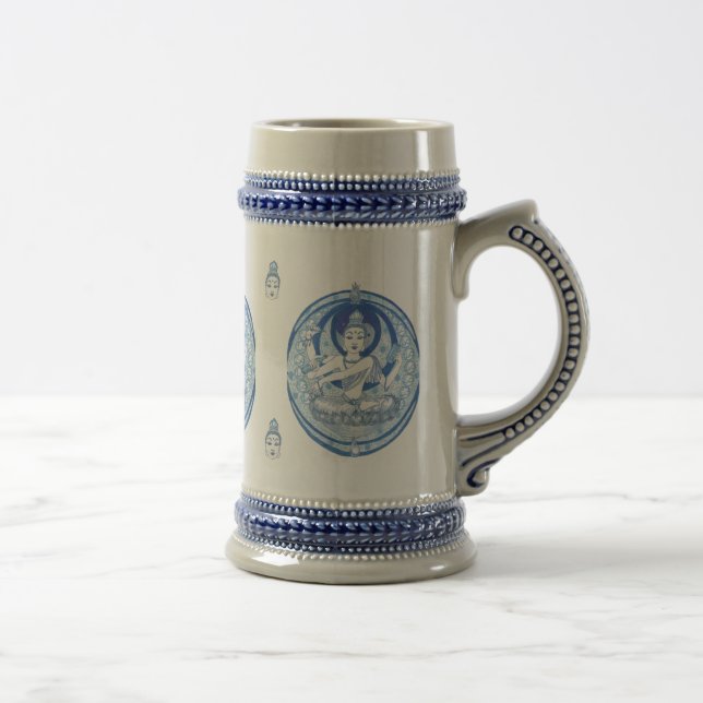 Blue Bodhisattva Brew Beer Stein (Right)