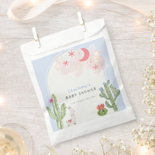 Blue Boho Arch Cactus Toys Boy Baby Shower Favour Bags