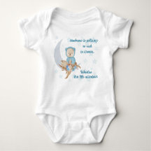 Blue Boho Bear Moon Baby Clothing
