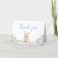 Blue Boho Bunny Baby Shower
