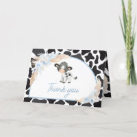Blue Boho Highland Cow Baby Shower