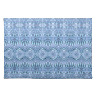 Blue Boho Pattern Linen Placemat