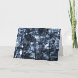 Blue Bokeh Birthday Card