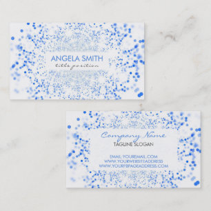 Blue Bokeh Business Card