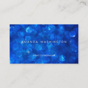Blue Bokeh Business Card