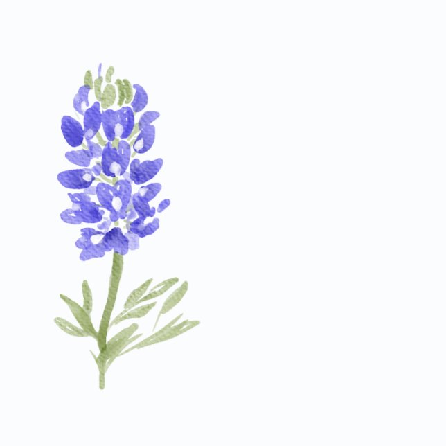 Blue bonnets painting Return Address Mailing Label (Creator Uploaded)