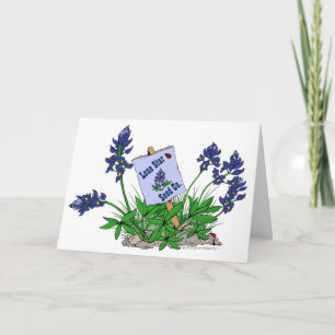 Blue Bonnets Wildflowers Greetings from TEXAS Card