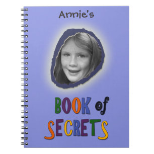 Blue Book of Secrets with Custom Photo and Name