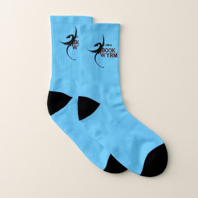 Blue Book Wyrm Socks (Pair)