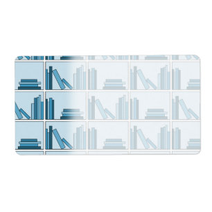 Blue Books on Shelf.