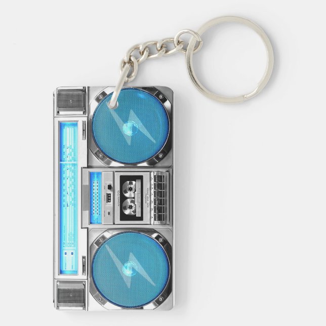 Blue boombox key ring (Back)