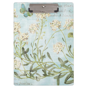 Blue Botanical Clipboard
