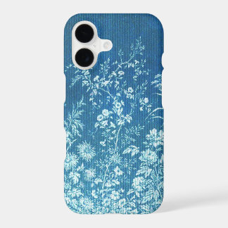 Blue Botanical Vintage Floral Print Custom Case-Ma