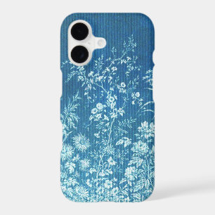 Blue Botanical Vintage Floral Print Custom Case-Ma
