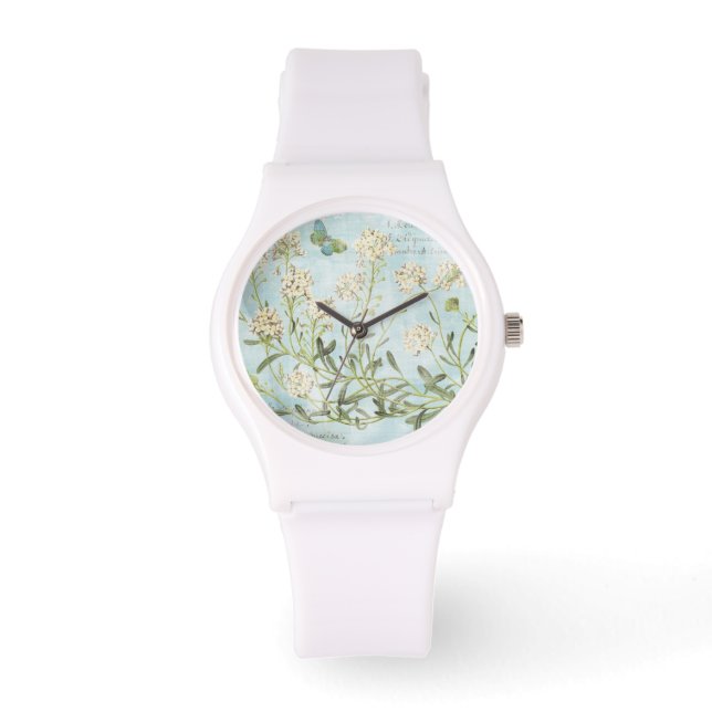 Blue Botanical Watch (Front)
