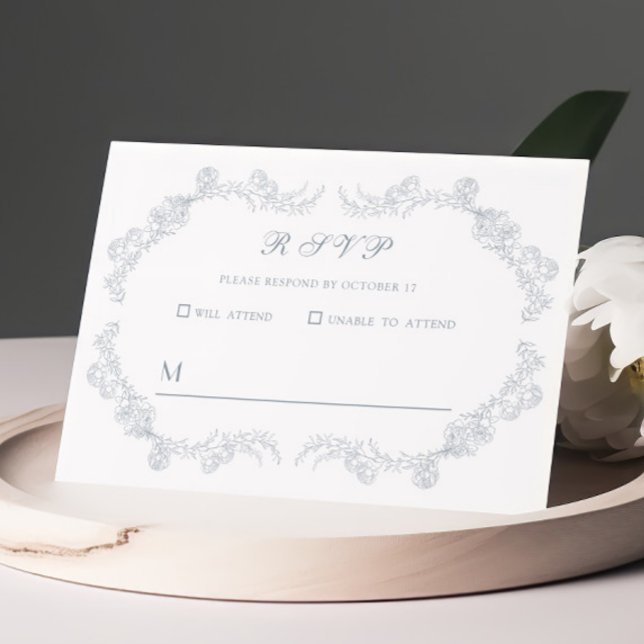 Blue Botanical Wedding Response (Creator Uploaded)