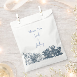 Blue Bottom Trees Boho Wedding Favour Bags