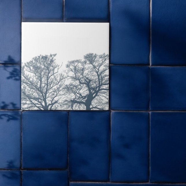 Blue Bottom Trees Tropical Boho Tile (Creator Uploaded)