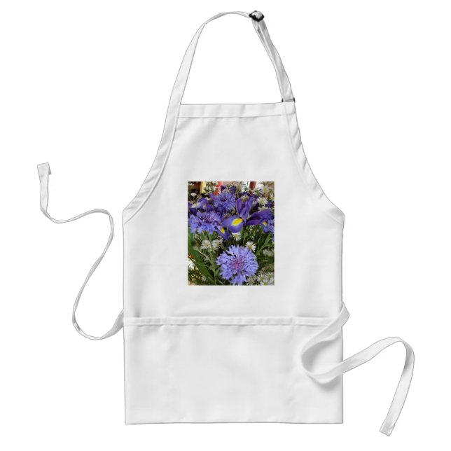 Blue Bouquet Standard Apron (Front)