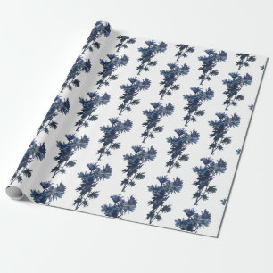Blue Bouquet Summer Wrapping Paper