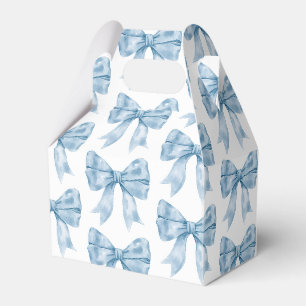 Blue Bow Baby Shower Favour Box