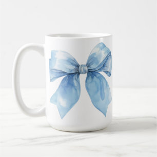 Blue Bow Calm Strength Quote – Moodila Coffee Mug