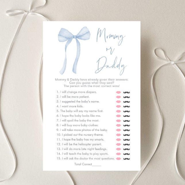 Blue Bow Coquette Boy Mummy or Daddy Game (Creator Uploaded)