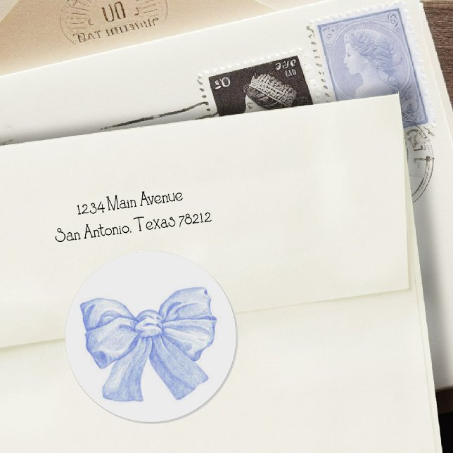 Blue Bow Envelope Seal (Creator Uploaded)